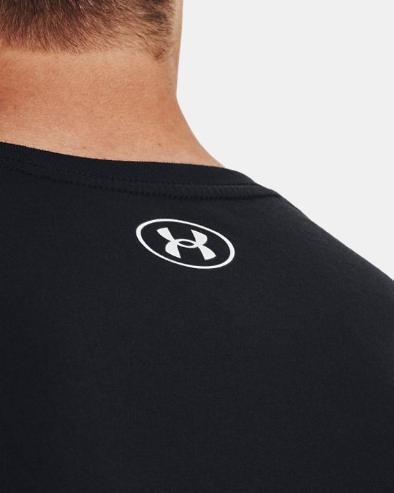 Men's UA Logo Grid Short Sleeve, Black, pdpMainDesktop image number 3